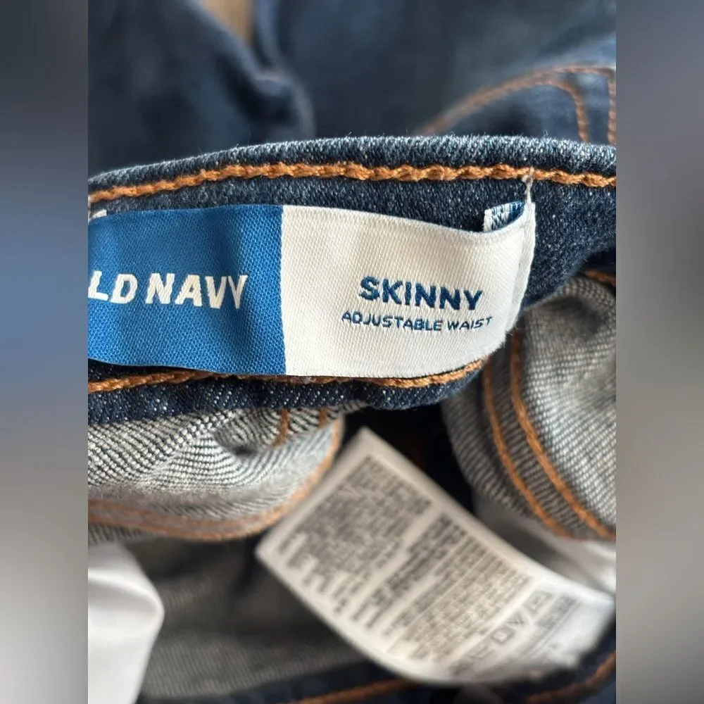 Old Navy Dark Blue Skinny  an ballerina girls used jeans 2 pair